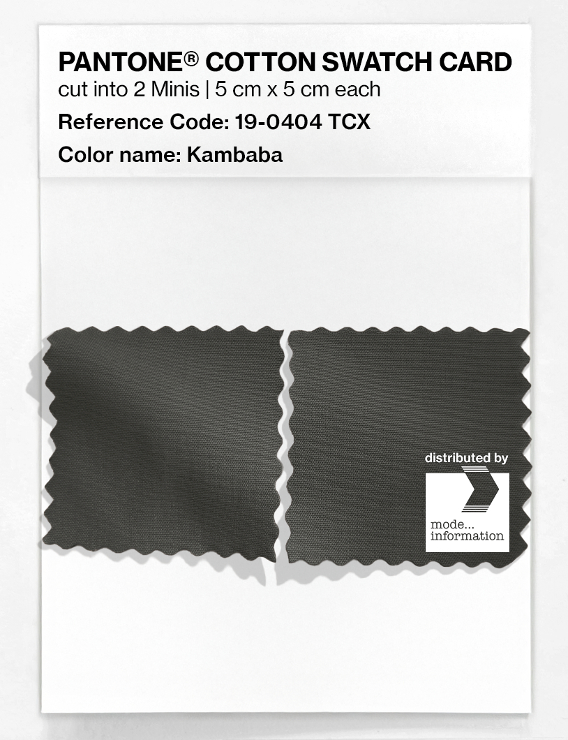 Artikelbild 4 des Artikels “PANTONE® COTTON SWATCH CARD 19-0404 TCX Kambaba “