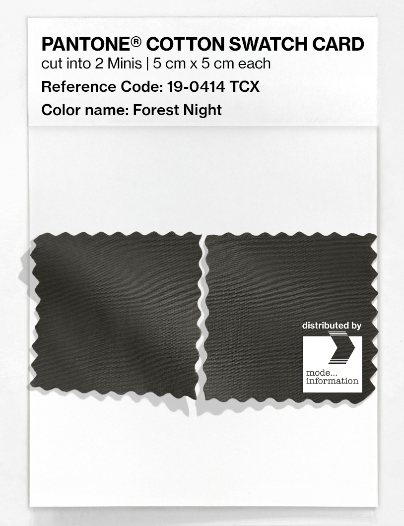 Artikelbild 4 des Artikels “PANTONE® COTTON SWATCH CARD 19-0414 TCX Forest Night “