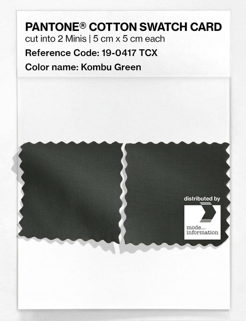 Artikelbild 4 des Artikels “PANTONE® COTTON SWATCH CARD 19-0417 TCX Kombu Green “