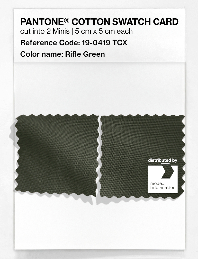 Artikelbild 4 des Artikels “PANTONE® COTTON SWATCH CARD 19-0419 TCX Rifle Green “