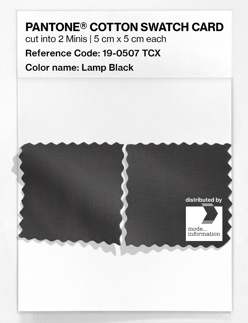 Artikelbild 4 des Artikels “PANTONE® COTTON SWATCH CARD 19-0507 TCX Lamp Black “