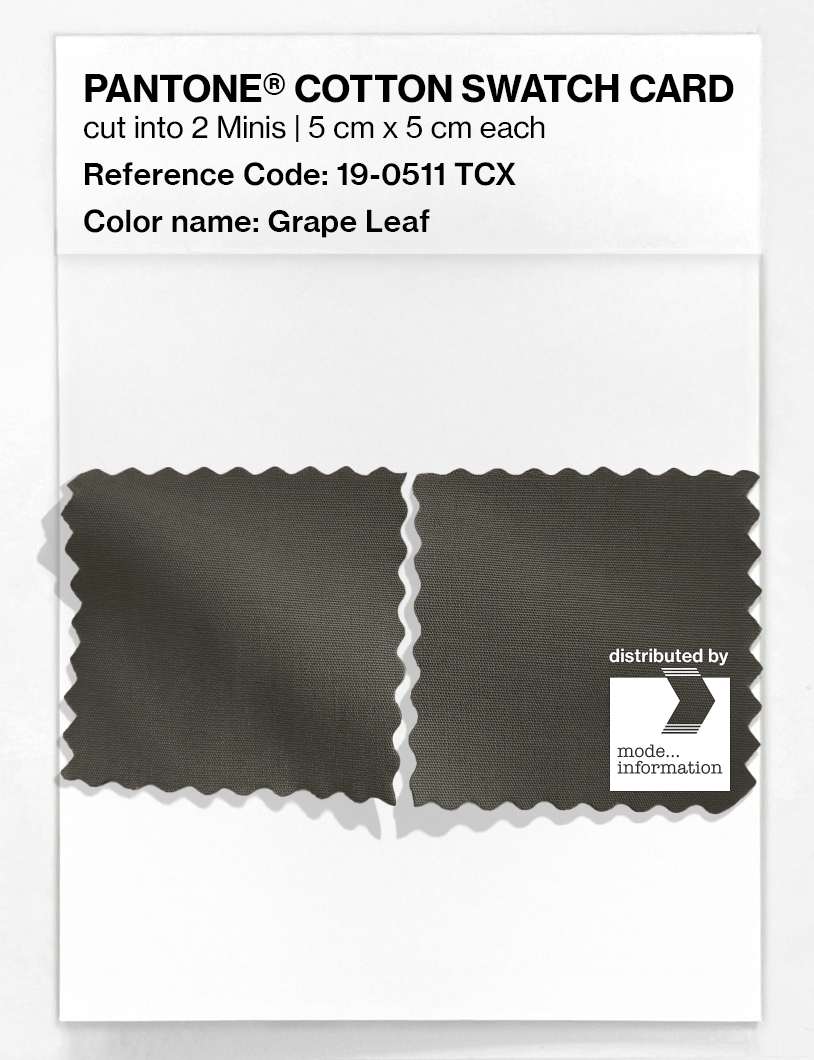 Artikelbild 4 des Artikels “PANTONE® COTTON SWATCH CARD 19-0511 TCX Grape Leaf “