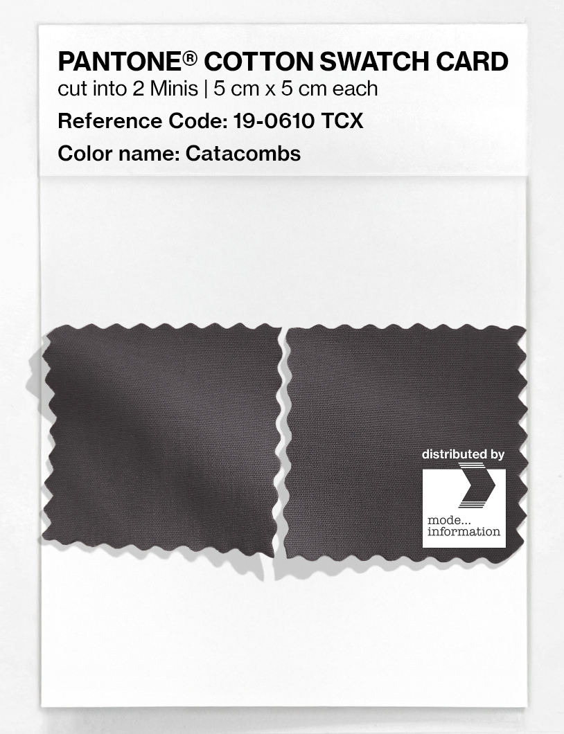 Artikelbild 4 des Artikels “PANTONE® COTTON SWATCH CARD 19-0610 TCX Catacombs “