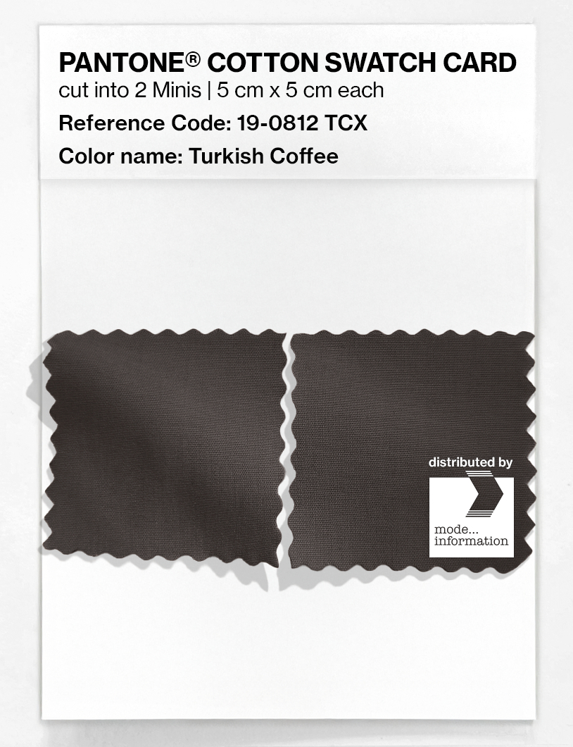 Artikelbild 4 des Artikels “PANTONE® COTTON SWATCH CARD 19-0812 TCX Turkish Coffee “