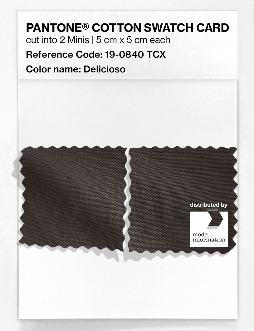 Product image 4 of the product “PANTONE® COTTON SWATCH CARD 19-0840 TCX Delicioso ”