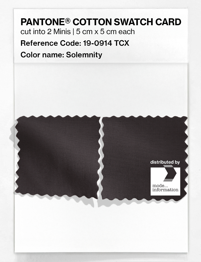 Artikelbild 4 des Artikels “PANTONE® COTTON SWATCH CARD 19-0914 TCX Solemnity “