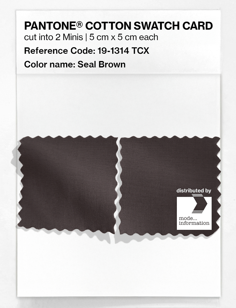 Artikelbild 4 des Artikels “PANTONE® COTTON SWATCH CARD 19-1314 TCX Seal Brown “