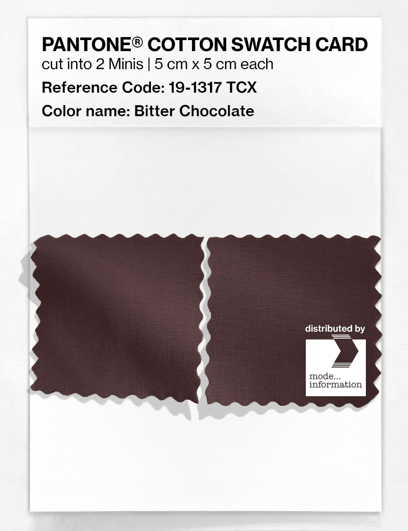 Artikelbild 4 des Artikels “PANTONE® COTTON SWATCH CARD 19-1317 TCX Bitter Chocolate “