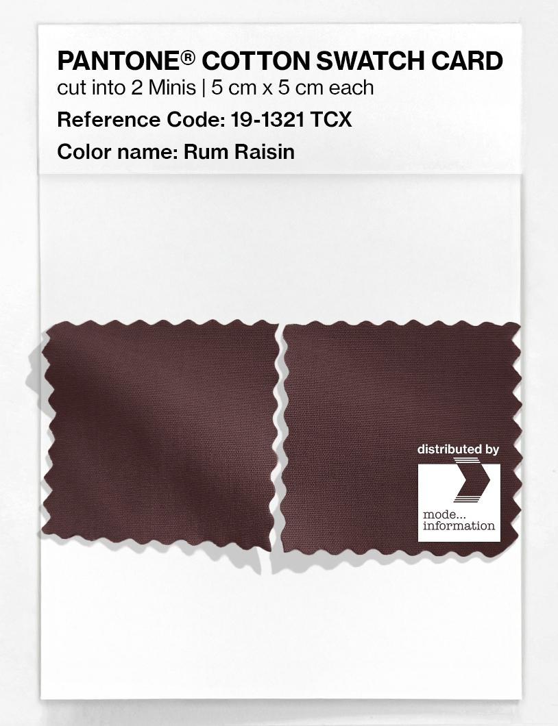 Artikelbild 4 des Artikels “PANTONE® COTTON SWATCH CARD 19-1321 TCX Rum Raisin “