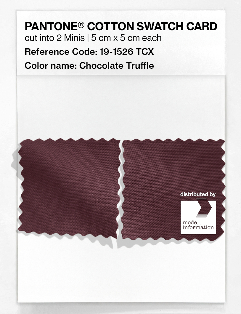 Artikelbild 4 des Artikels “PANTONE® COTTON SWATCH CARD 19-1526 TCX Chocolate Truffle “