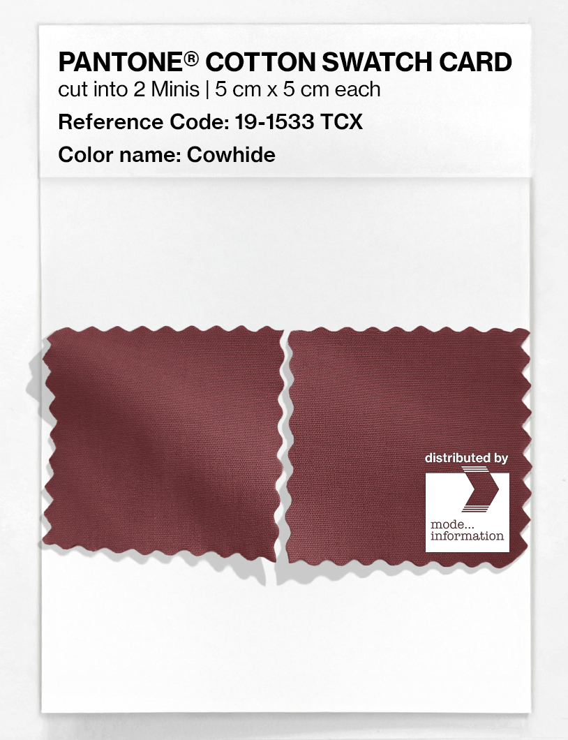 Artikelbild 4 des Artikels “PANTONE® COTTON SWATCH CARD 19-1533 TCX Cowhide “