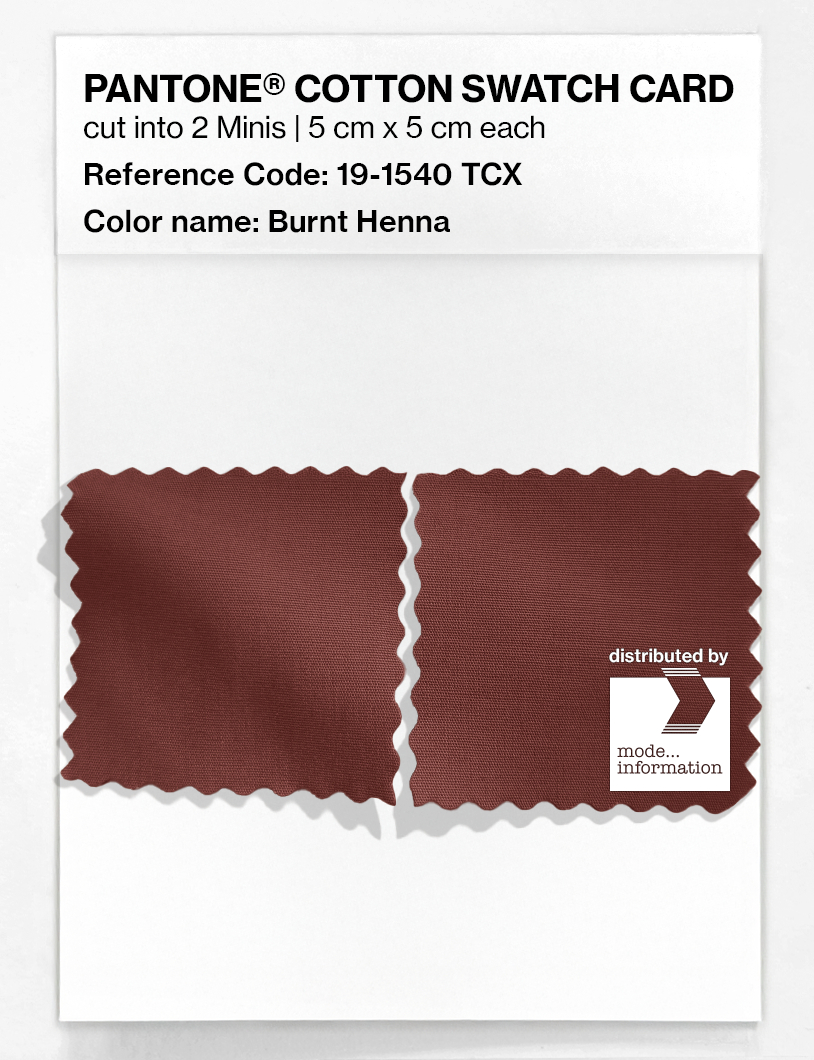 Artikelbild 4 des Artikels “PANTONE® COTTON SWATCH CARD 19-1540 TCX Burnt Henna “