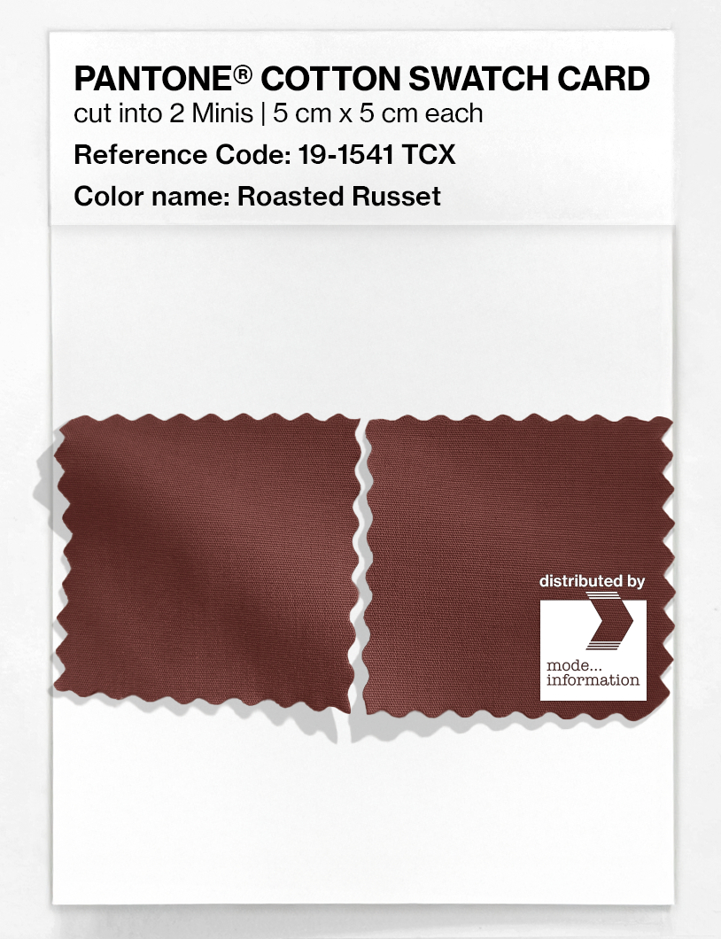 Artikelbild 4 des Artikels “PANTONE® COTTON SWATCH CARD 19-1541 TCX Roasted Russet “