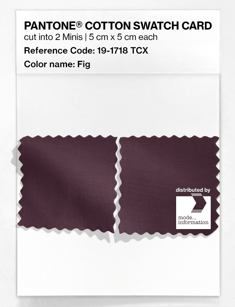 Product image 4 of the product “PANTONE® COTTON SWATCH CARD 19-1718 TCX Fig ”