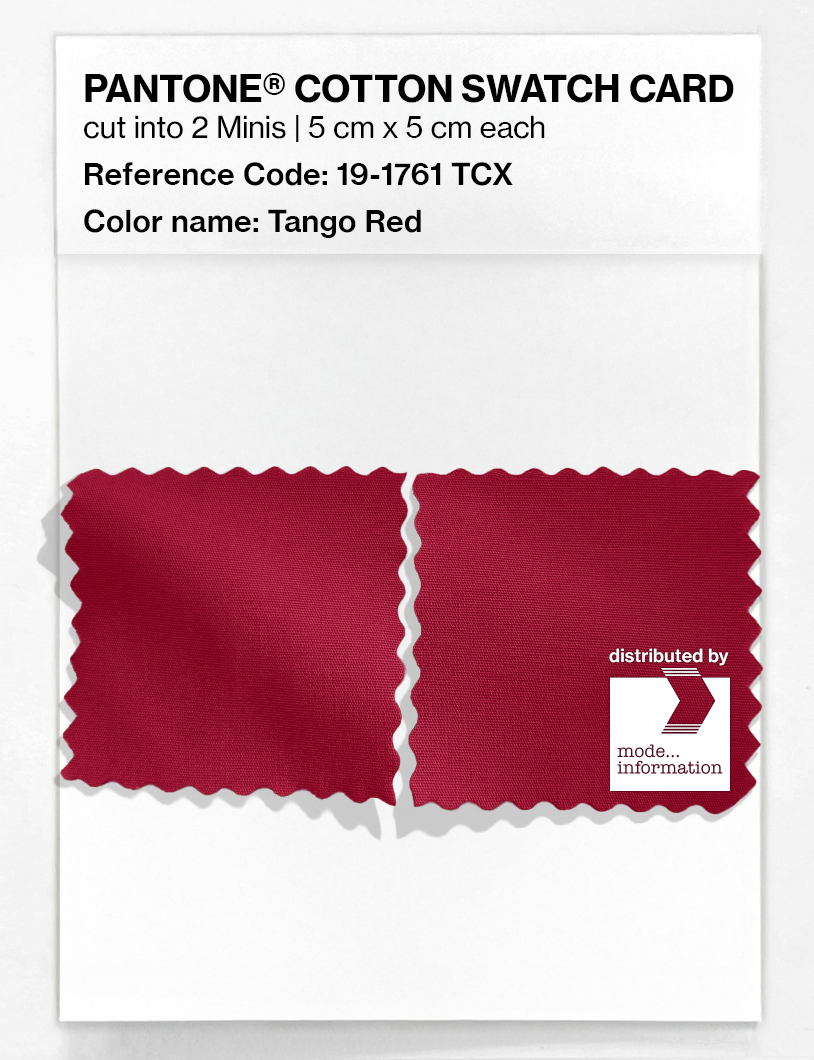 Artikelbild 4 des Artikels “PANTONE® COTTON SWATCH CARD 19-1761 TCX Tango Red “