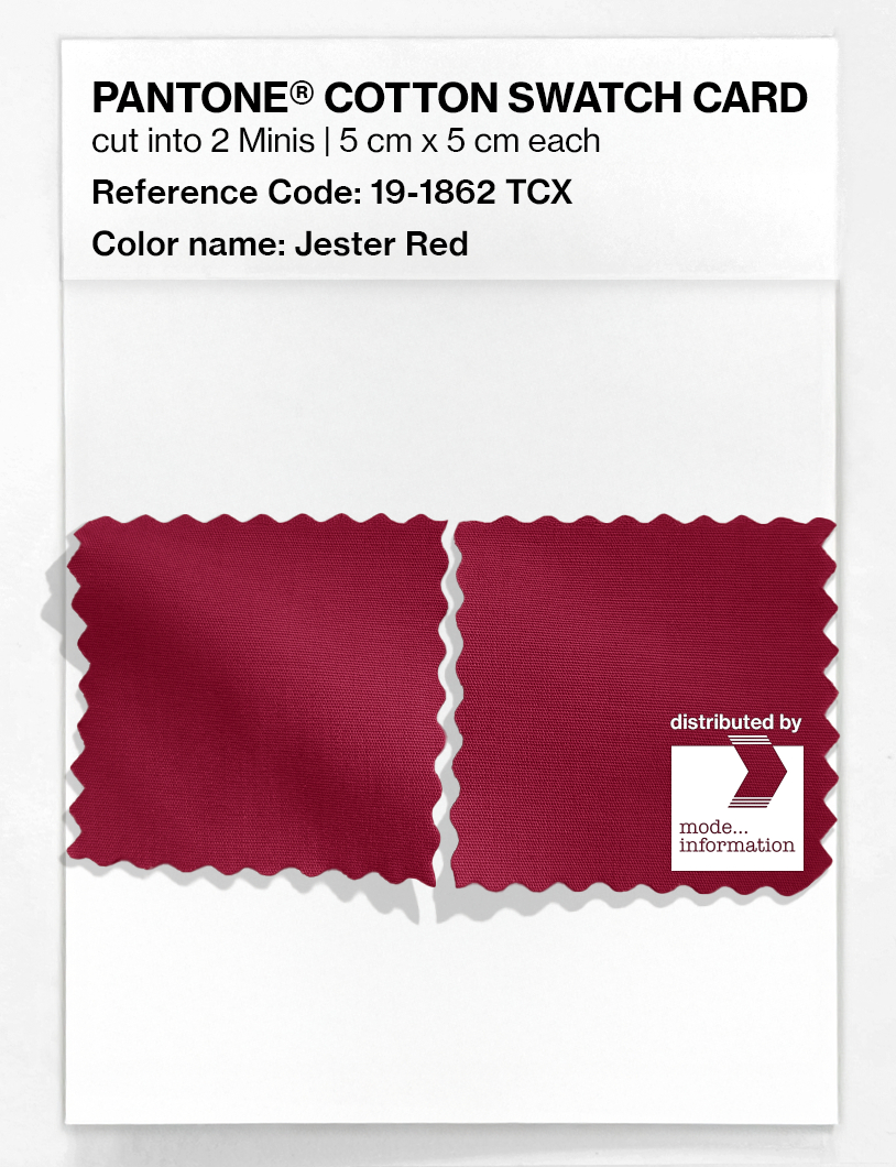 Artikelbild 4 des Artikels “PANTONE® COTTON SWATCH CARD 19-1862 TCX Jester Red “