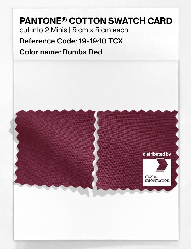 Artikelbild 4 des Artikels “PANTONE® COTTON SWATCH CARD 19-1940 TCX Rumba Red “