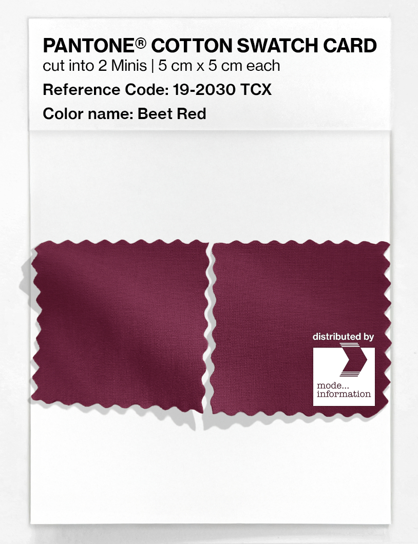 Artikelbild 4 des Artikels “PANTONE® COTTON SWATCH CARD 19-2030 TCX Beet Red “