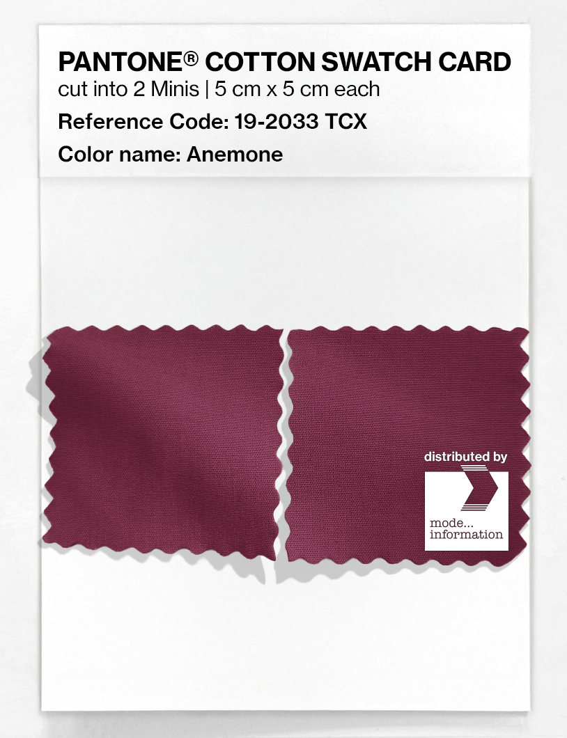 Artikelbild 4 des Artikels “PANTONE® COTTON SWATCH CARD 19-2033 TCX Anemone “