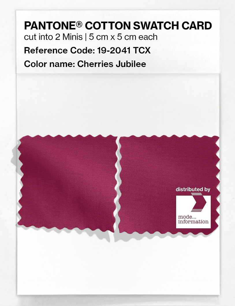 Artikelbild 4 des Artikels “PANTONE® COTTON SWATCH CARD 19-2041 TCX Cherries Jubilee “