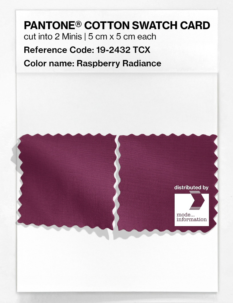 Artikelbild 4 des Artikels “PANTONE® COTTON SWATCH CARD 19-2432 TCX Raspberry Radiance “