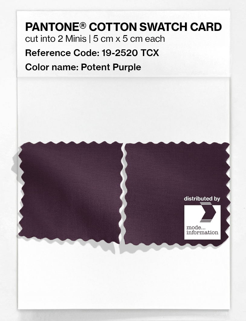 Artikelbild 4 des Artikels “PANTONE® COTTON SWATCH CARD 19-2520 TCX Potent Purple “