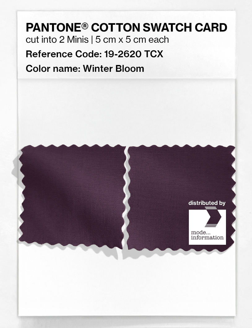 Artikelbild 4 des Artikels “PANTONE® COTTON SWATCH CARD 19-2620 TCX Winter Bloom “