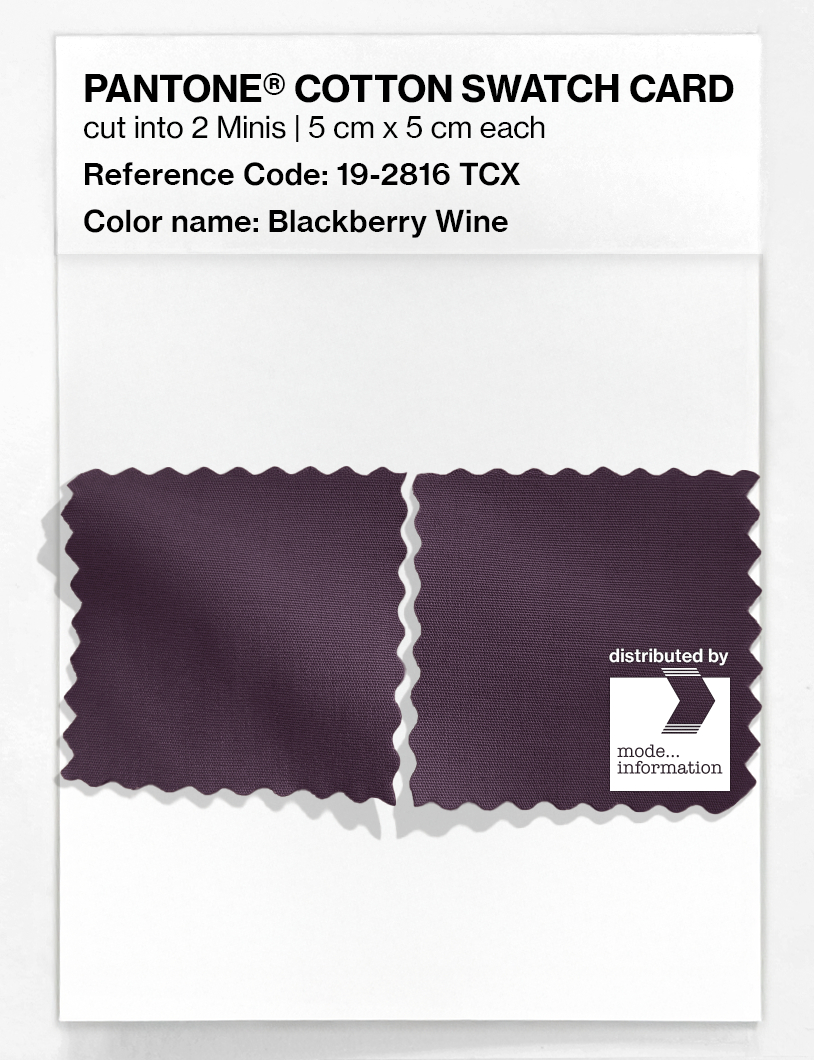 Artikelbild 4 des Artikels “PANTONE® COTTON SWATCH CARD 19-2816 TCX Blackberry Wine “