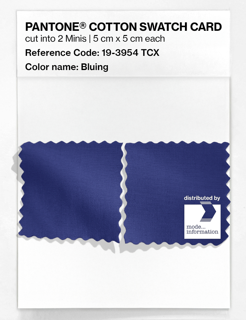 Product image 4 of the product “PANTONE® COTTON SWATCH CARD 19-3954 TCX Bluing ”