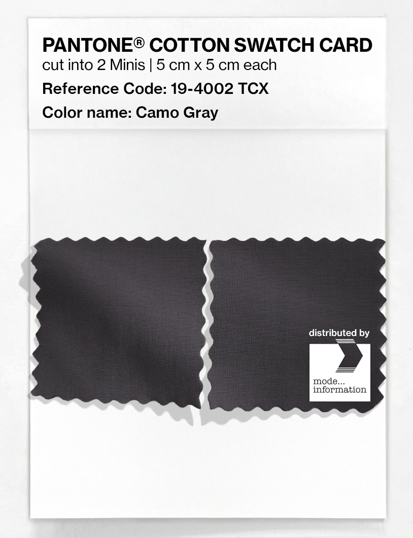 Artikelbild 4 des Artikels “PANTONE® COTTON SWATCH CARD 19-4002 TCX Camo Gray “