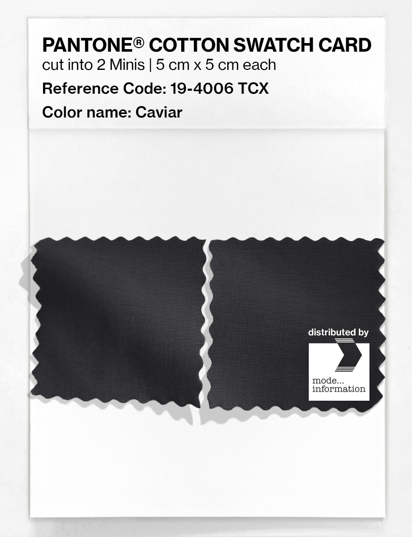 Artikelbild 4 des Artikels “PANTONE® COTTON SWATCH CARD 19-4006 TCX Caviar “