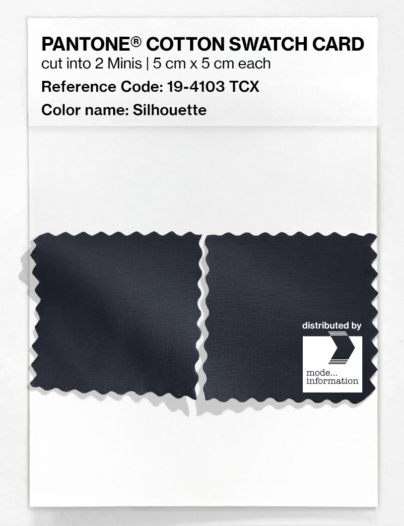 Artikelbild 4 des Artikels “PANTONE® COTTON SWATCH CARD 19-4103 TCX Silhouette “