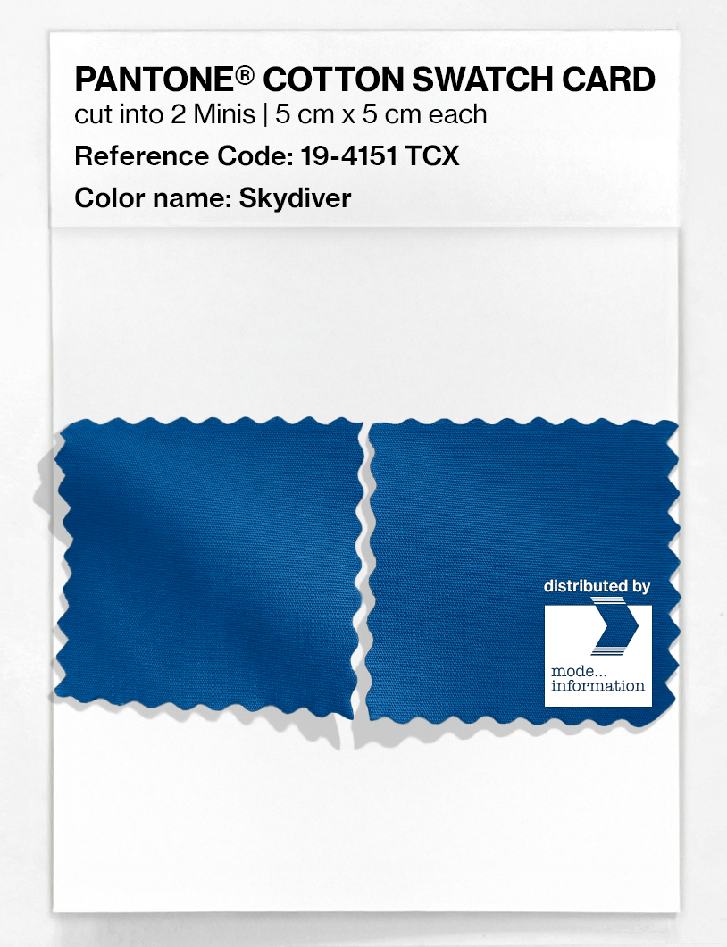 Artikelbild 4 des Artikels “PANTONE® COTTON SWATCH CARD 19-4151 TCX Skydiver “