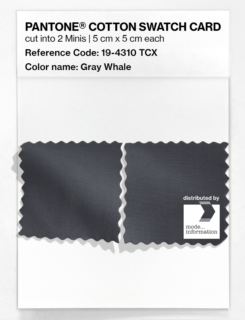 Artikelbild 4 des Artikels “PANTONE® COTTON SWATCH CARD 19-4310 TCX Gray Whale “