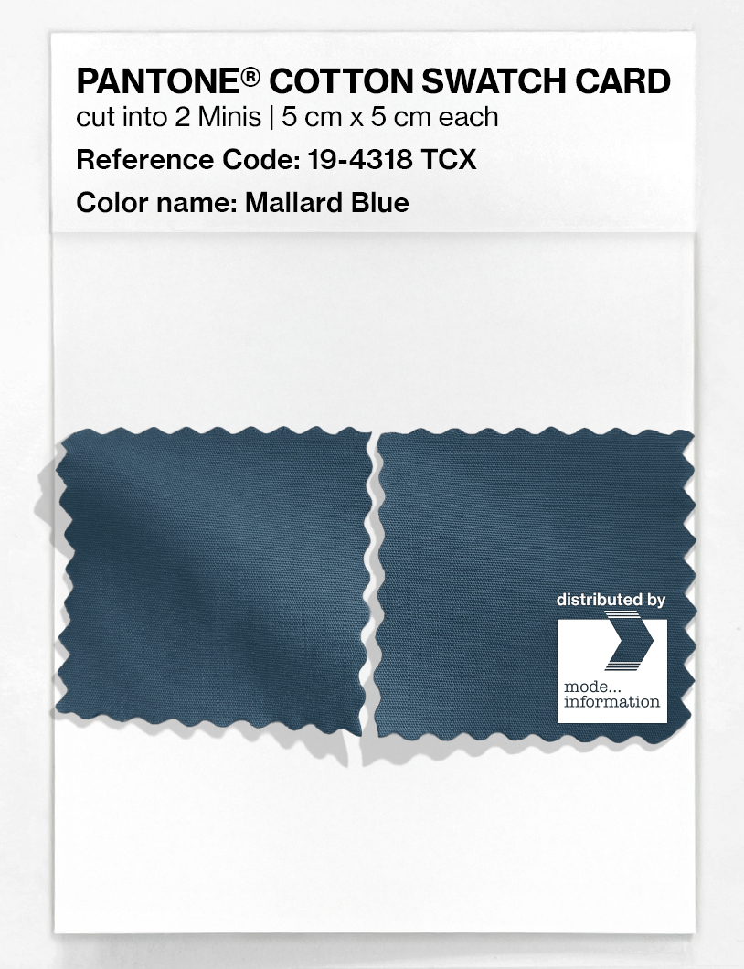Artikelbild 4 des Artikels “PANTONE® COTTON SWATCH CARD 19-4318 TCX Mallard Blue “
