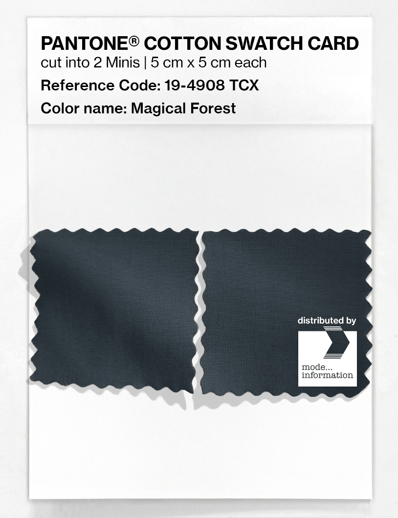 Product image 4 of the product “PANTONE® COTTON SWATCH CARD 19-4908 TCX Magical Forest ”
