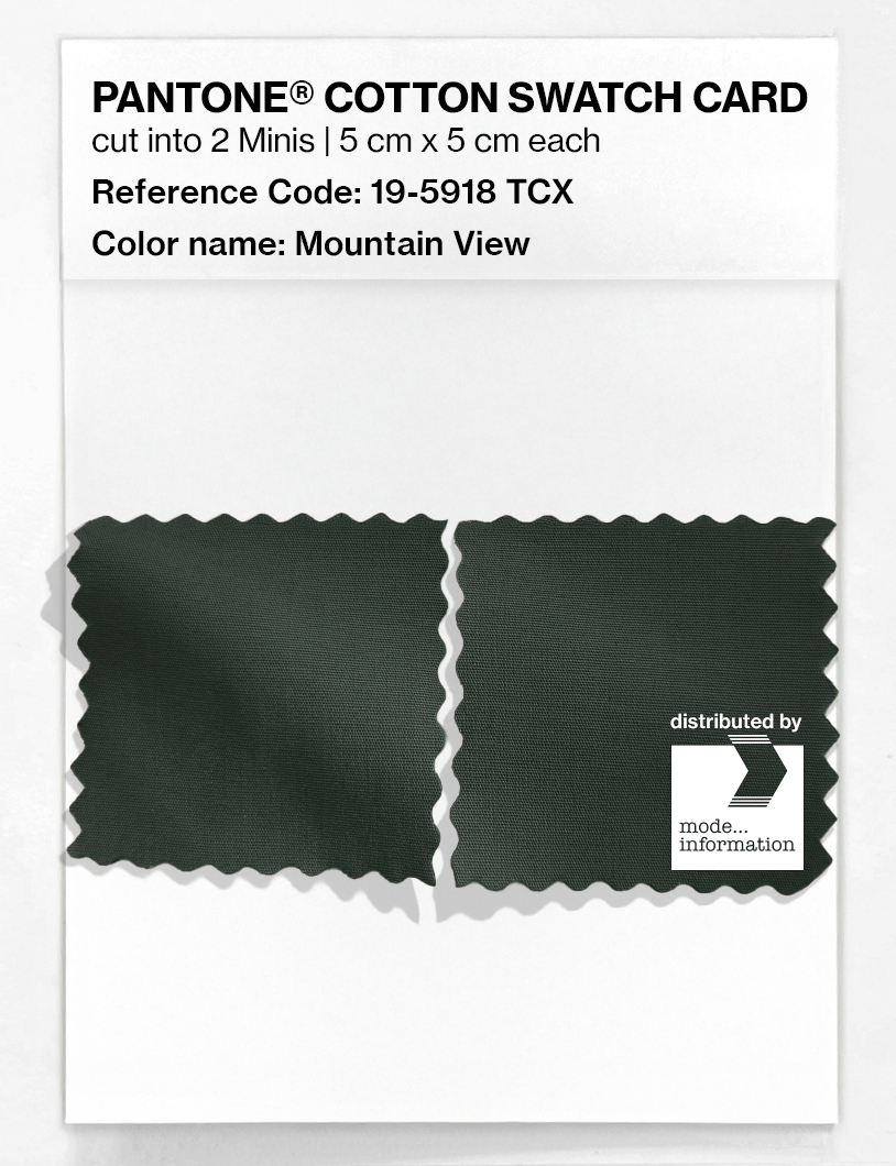 Product image 4 of the product “PANTONE® COTTON SWATCH CARD 19-5918 TCX Mountain View ”