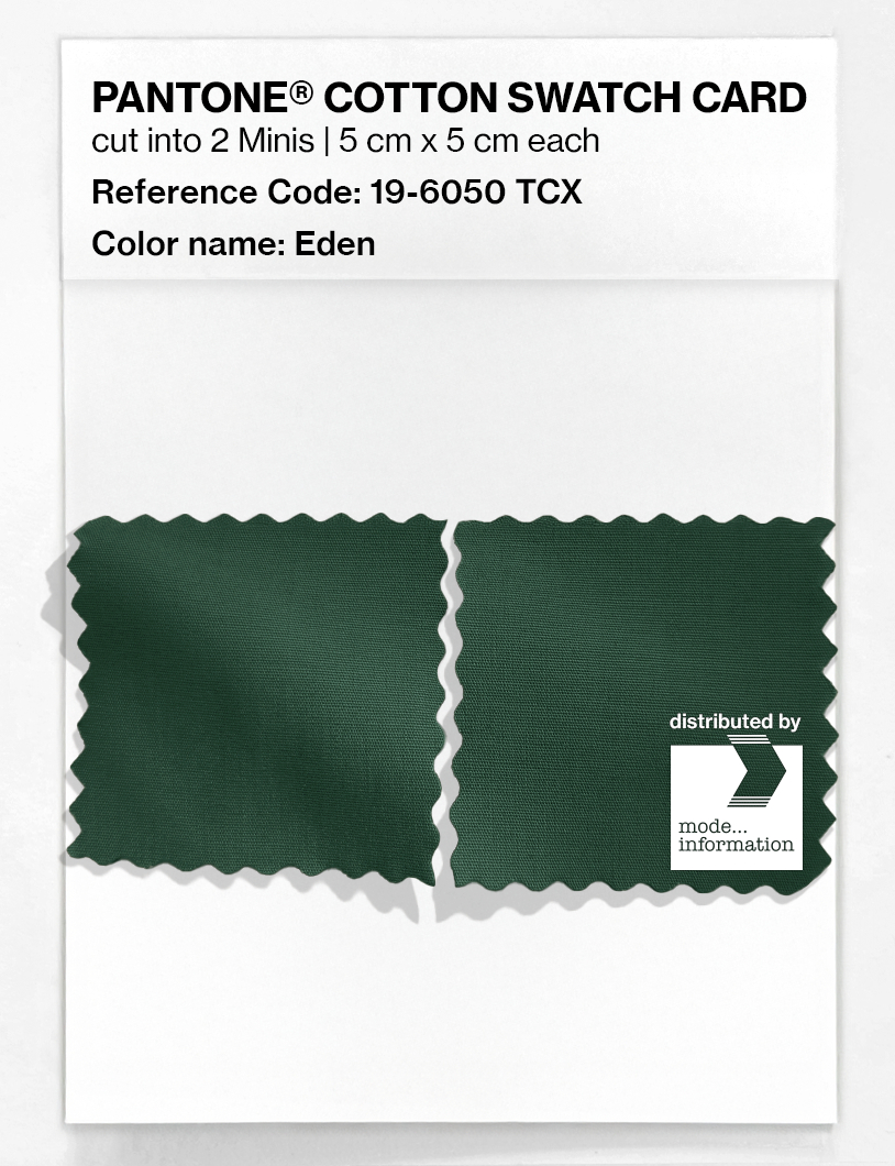 Product image 4 of the product “PANTONE® COTTON SWATCH CARD 19-6050 TCX Eden ”