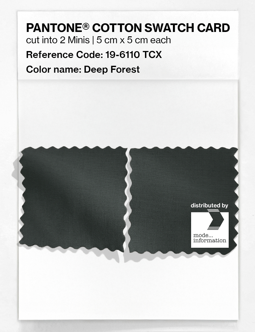 Artikelbild 4 des Artikels “PANTONE® COTTON SWATCH CARD 19-6110 TCX Deep Forest “
