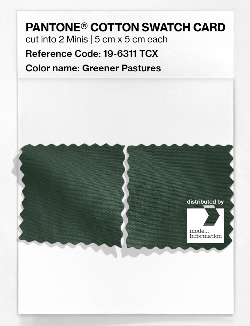 Artikelbild 4 des Artikels “PANTONE® COTTON SWATCH CARD 19-6311 TCX Greener Pastures “