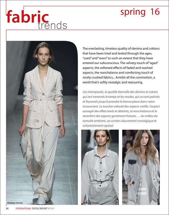 Artikelbild 4 des Artikels “International Textile Report no. 1/2015 S/S 2016 “