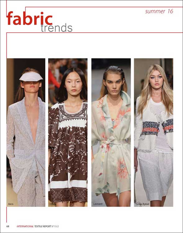 Artikelbild 4 des Artikels “International Textile Report no. 2/2015 S/S 2016 “