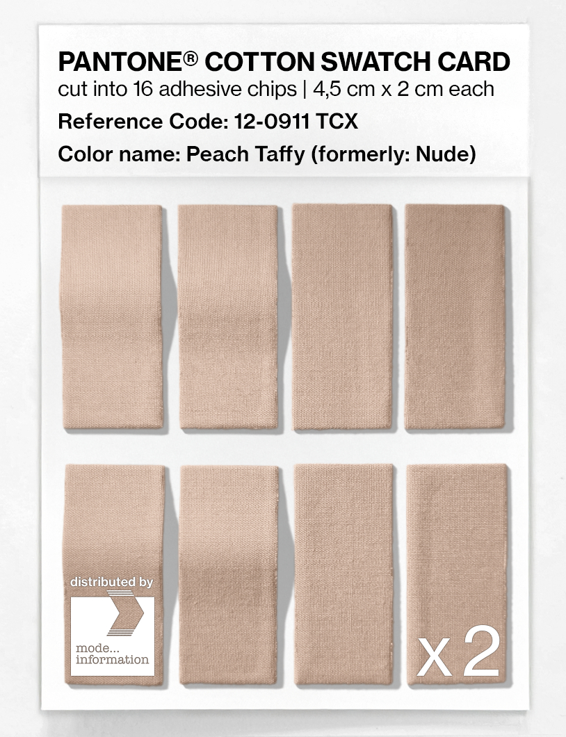 Product image 5 of the product “PANTONE® COTTON SWATCH CARD 12-0911 TCX Nude ”