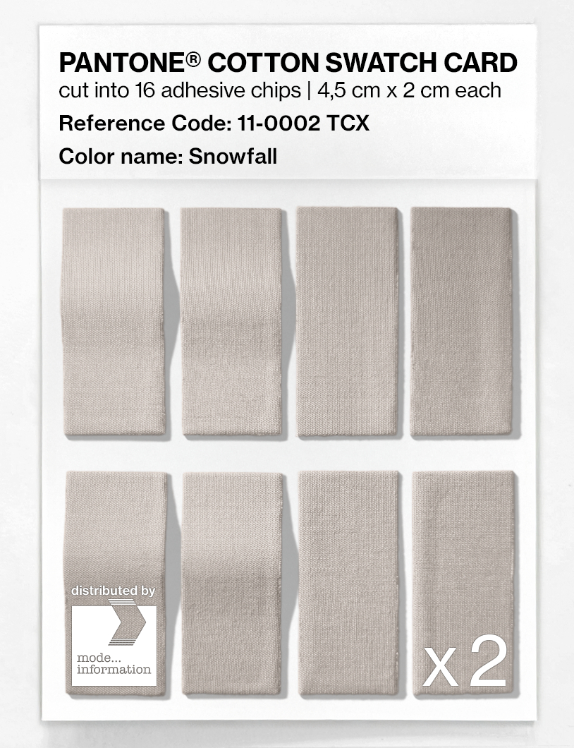 Artikelbild 5 des Artikels “PANTONE® COTTON SWATCH CARD 11-0002 TCX Snowfall “