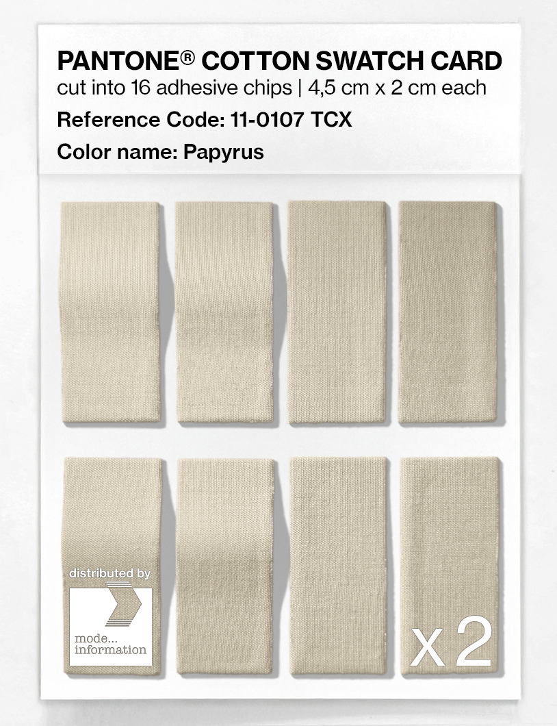 Artikelbild 5 des Artikels “PANTONE® COTTON SWATCH CARD 11-0107 TCX Papyrus “