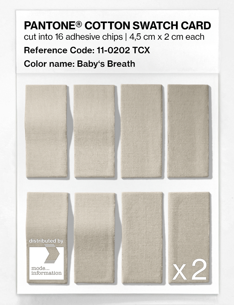 Artikelbild 5 des Artikels “PANTONE® COTTON SWATCH CARD 11-0202 TCX Baby's Breath “