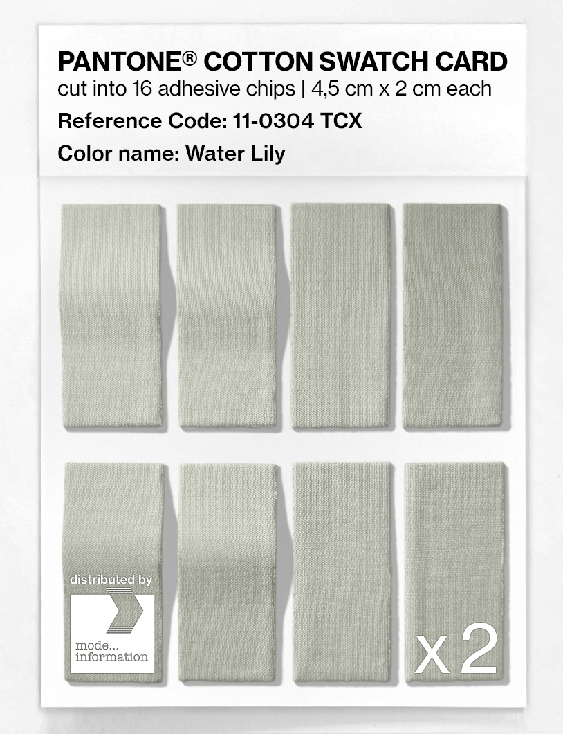 Product image 5 of the product “PANTONE® COTTON SWATCH CARD 11-0304 TCX Water Lily ”