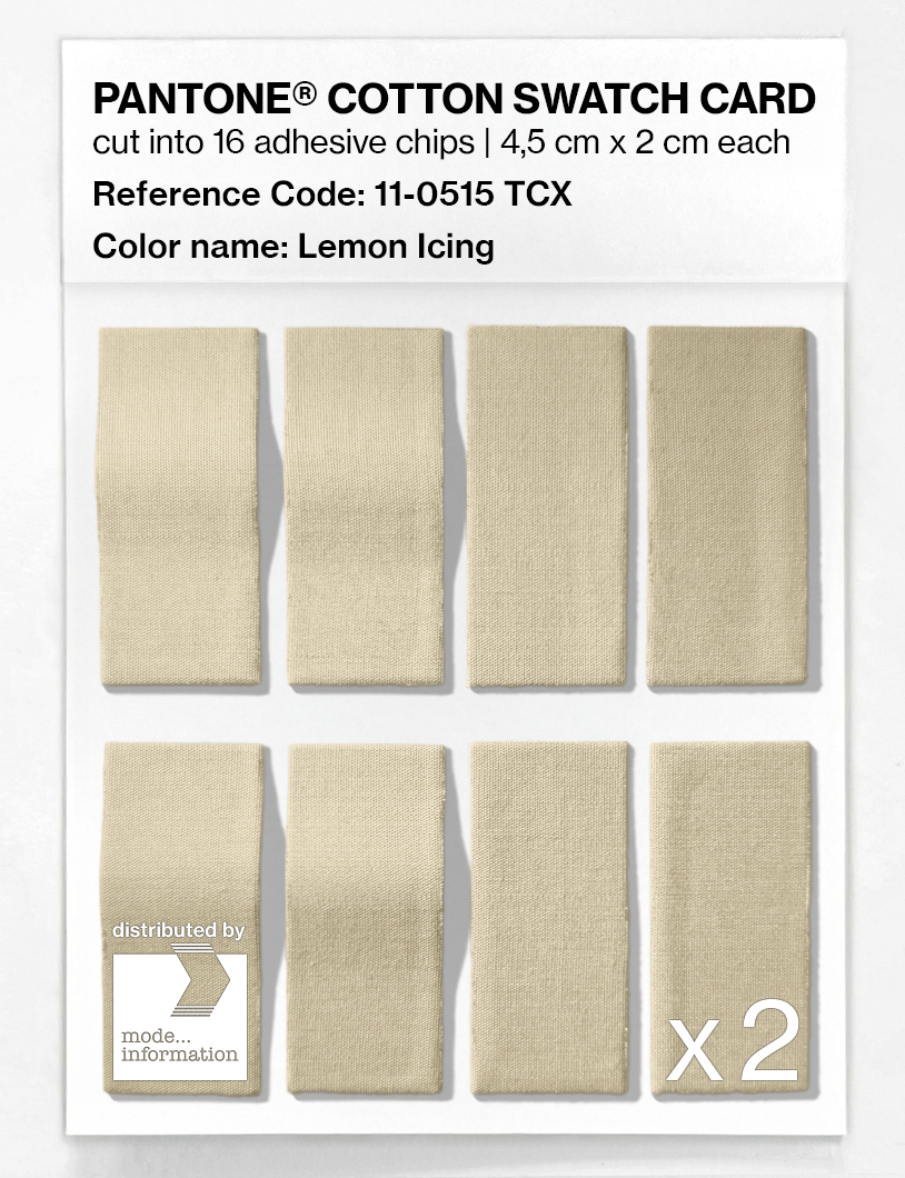 Artikelbild 5 des Artikels “PANTONE® COTTON SWATCH CARD 11-0515 TCX Lemon Icing “