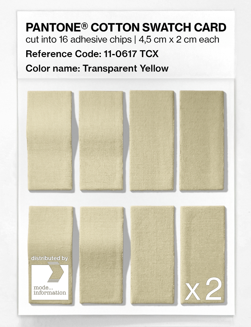 Artikelbild 5 des Artikels “PANTONE® COTTON SWATCH CARD 11-0617 TCX Transparent Yellow “
