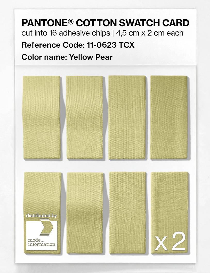 Artikelbild 5 des Artikels “PANTONE® COTTON SWATCH CARD 11-0623 TCX Yellow Pear “